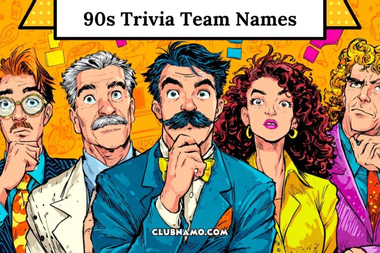 90s trivia team names
