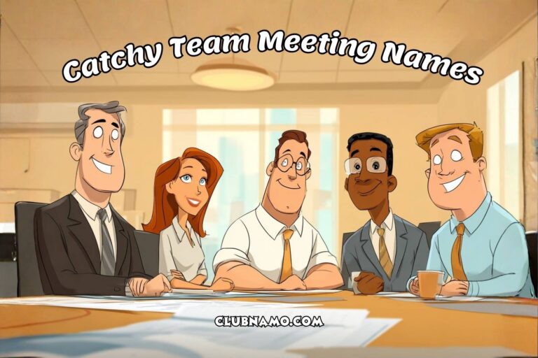 catchy team meeting names