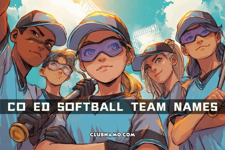 co ed softball team names