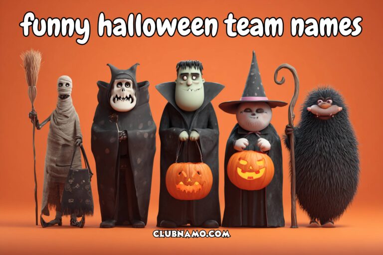 funny halloween team names