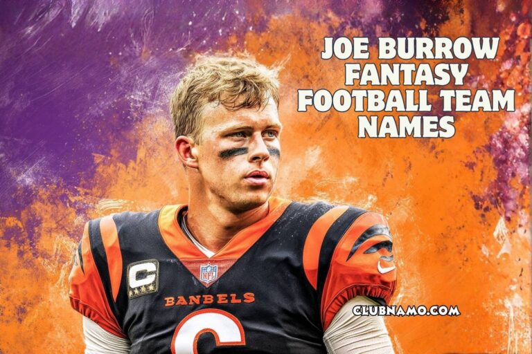 joe burrow fantasy football team names