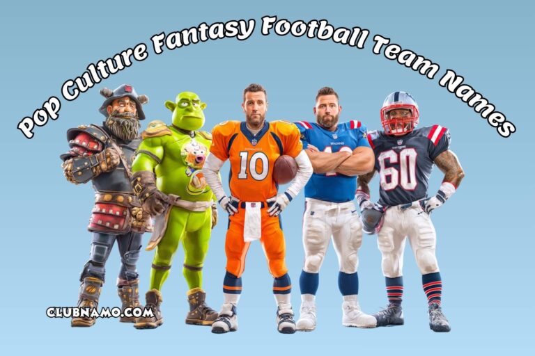 pop culture fantasy football team names