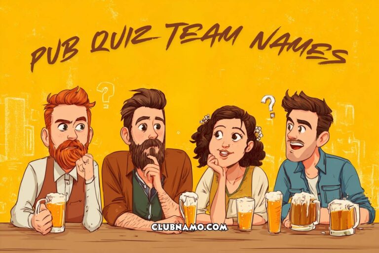 pub quiz team names