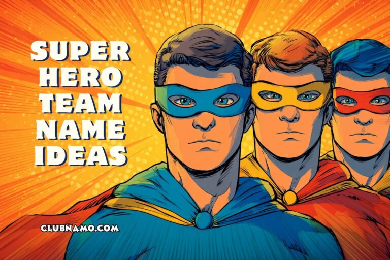 superhero team name ideas