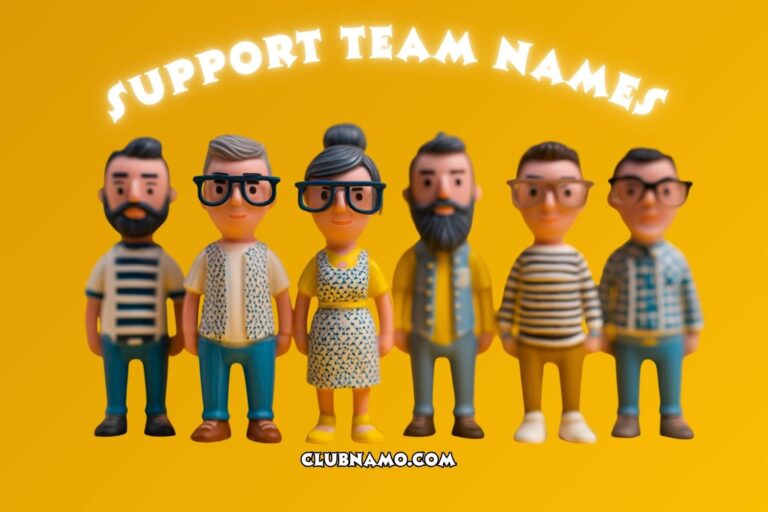 support team names