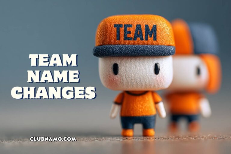 team name changes