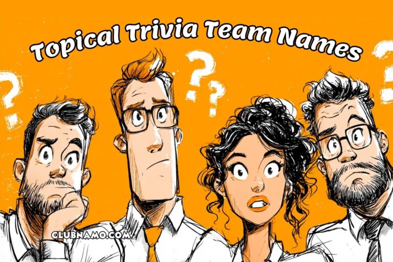 topical trivia team names