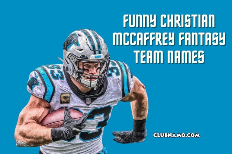 funny christian mccaffrey fantasy team names