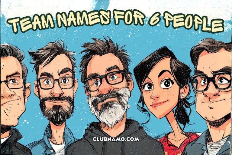 team names for 6 people